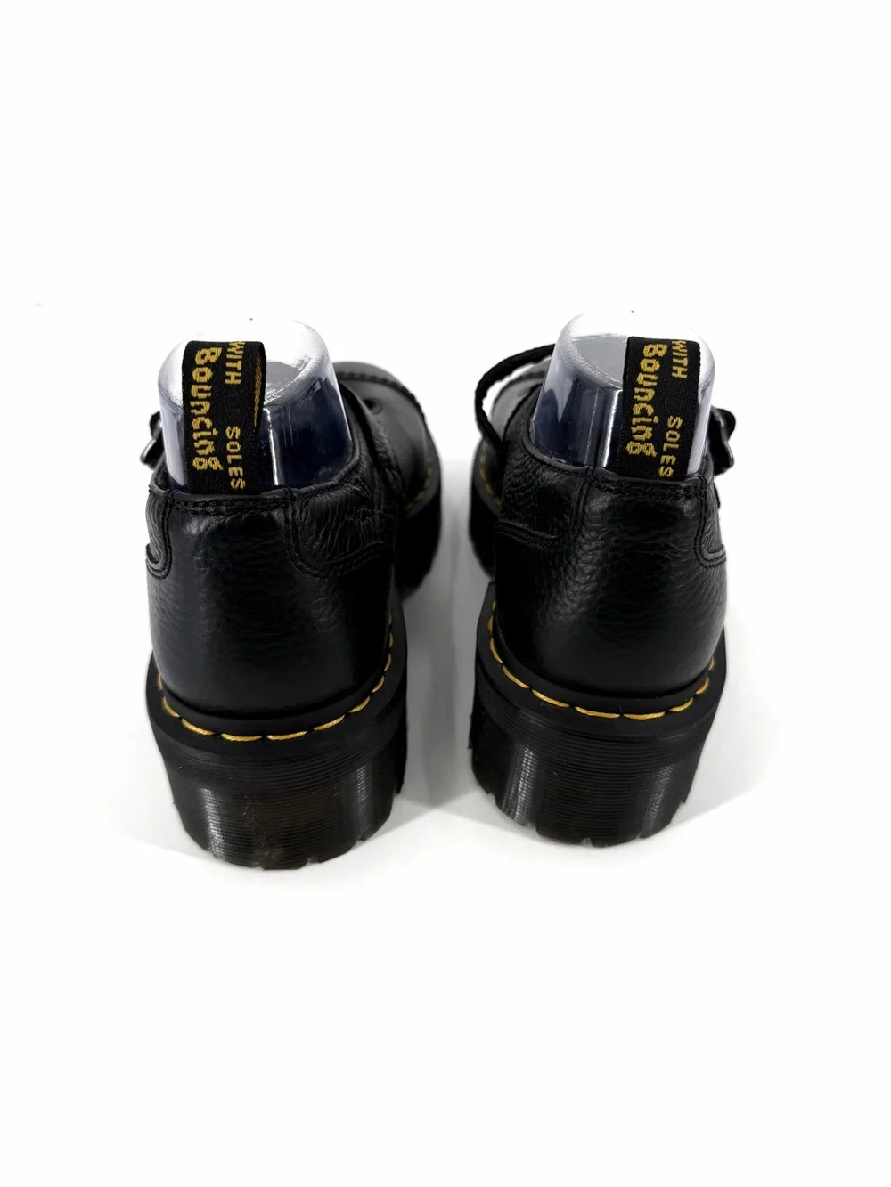 Dr. Martens NEW ADDINA Flower Buckle Nappa Milled Leather Platform Loafer Shoes